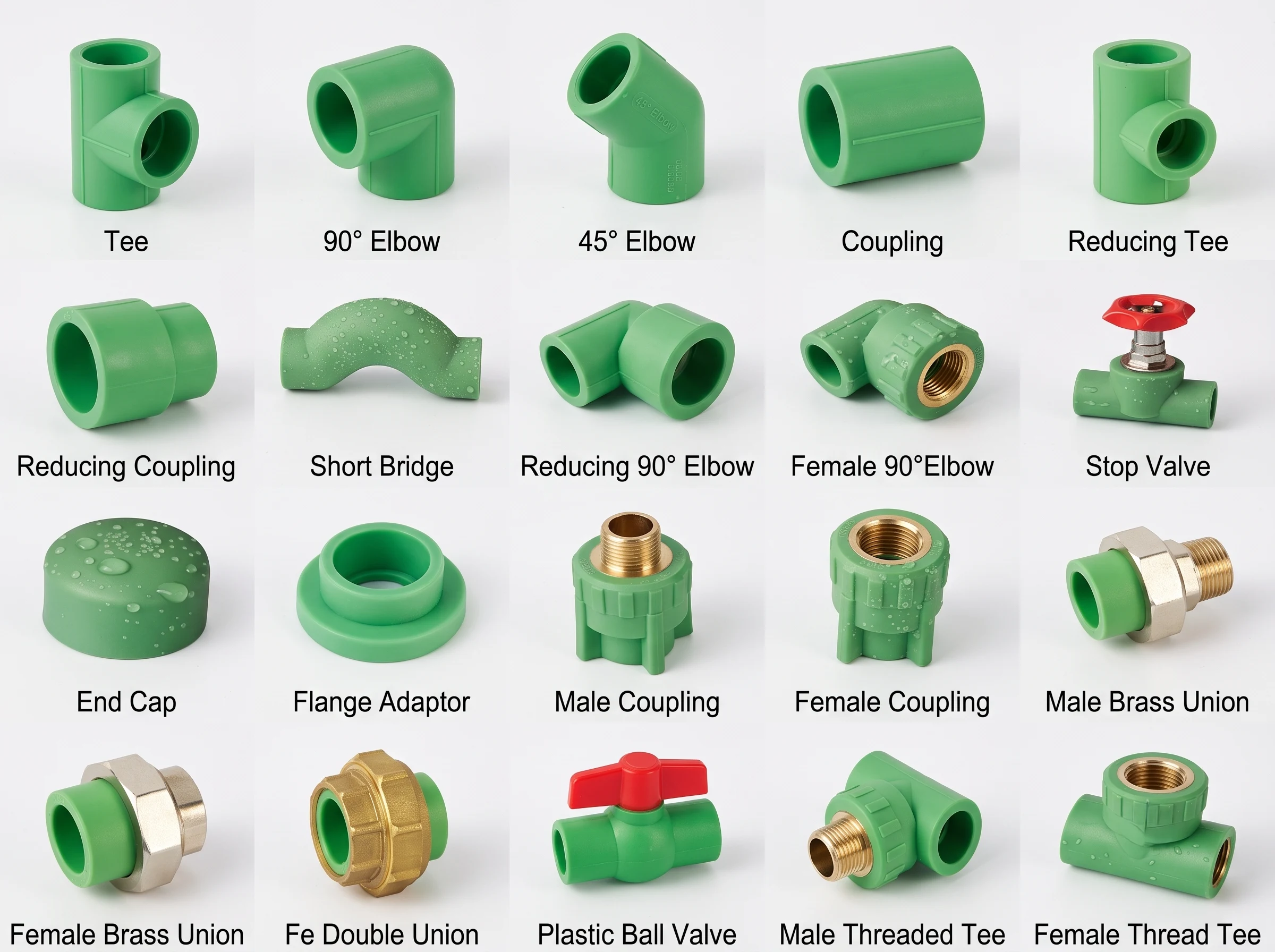 PPR Fittings (Green)